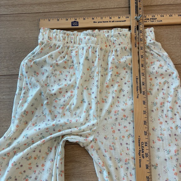 Neuflora Floral Print Pajama Pants Ribbed - Size S - Picture 5 of 8